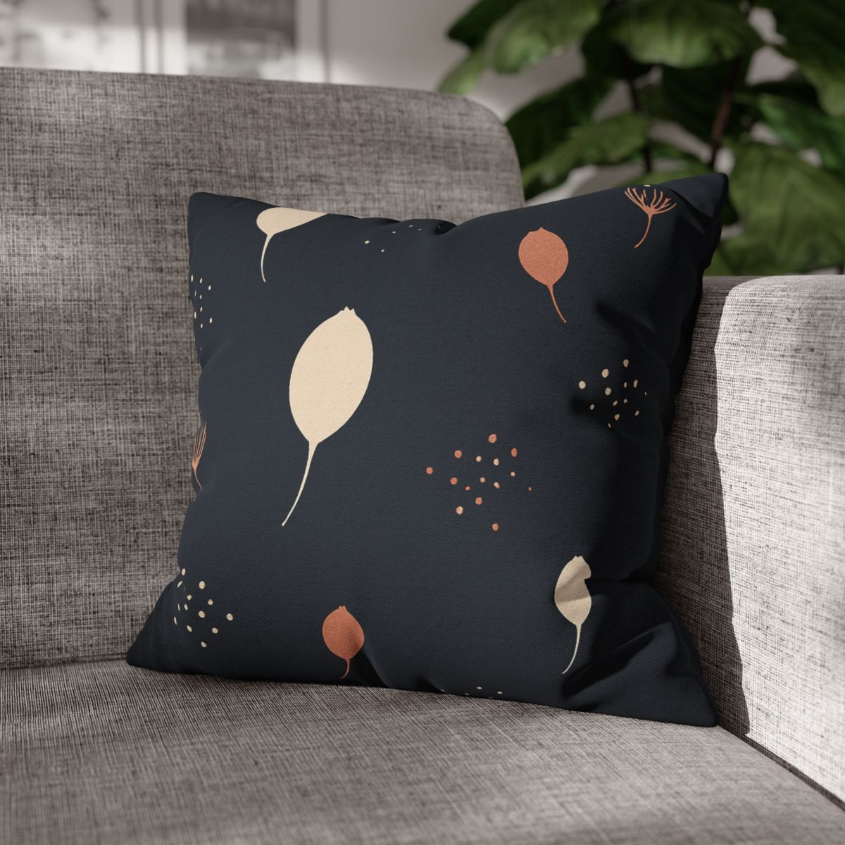 Seed Pod Constellation Scatter designer print pillow cases