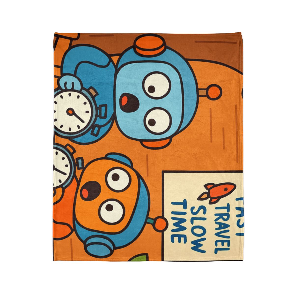 Time Dilation Treehouse Twins personalized cozy blankets