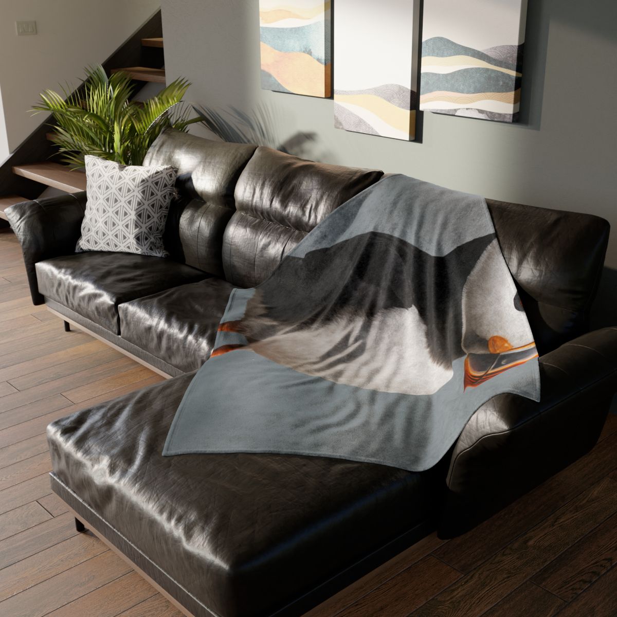 Glasswater Glide Atlantic Puffin warm winter blankets