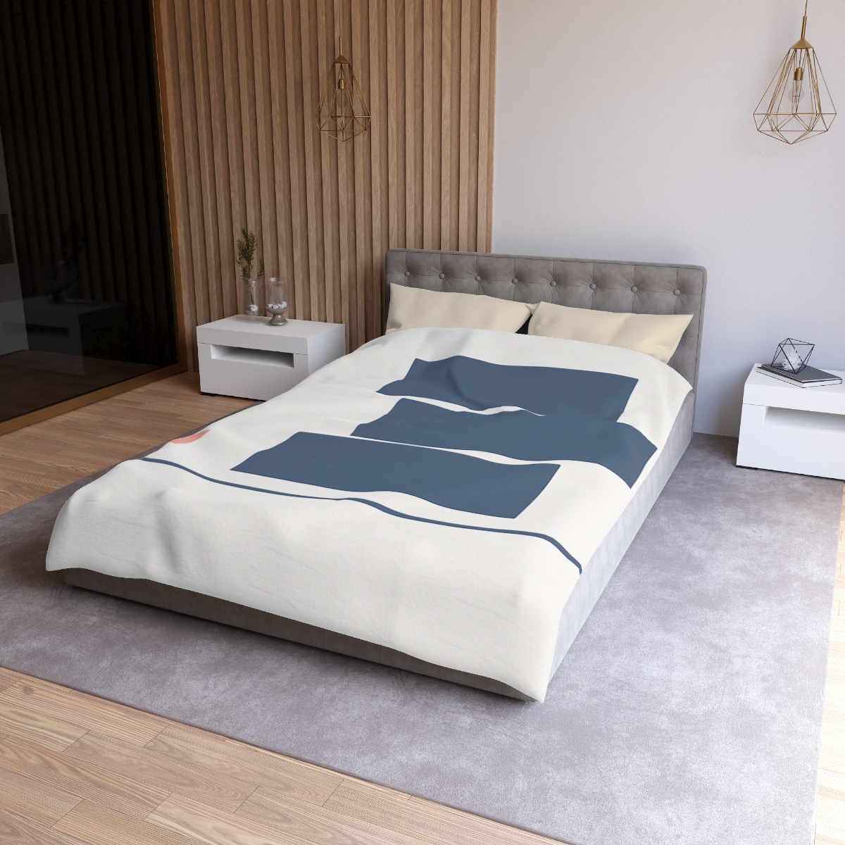 Balanced Rectangle Drift unique patterned duvets