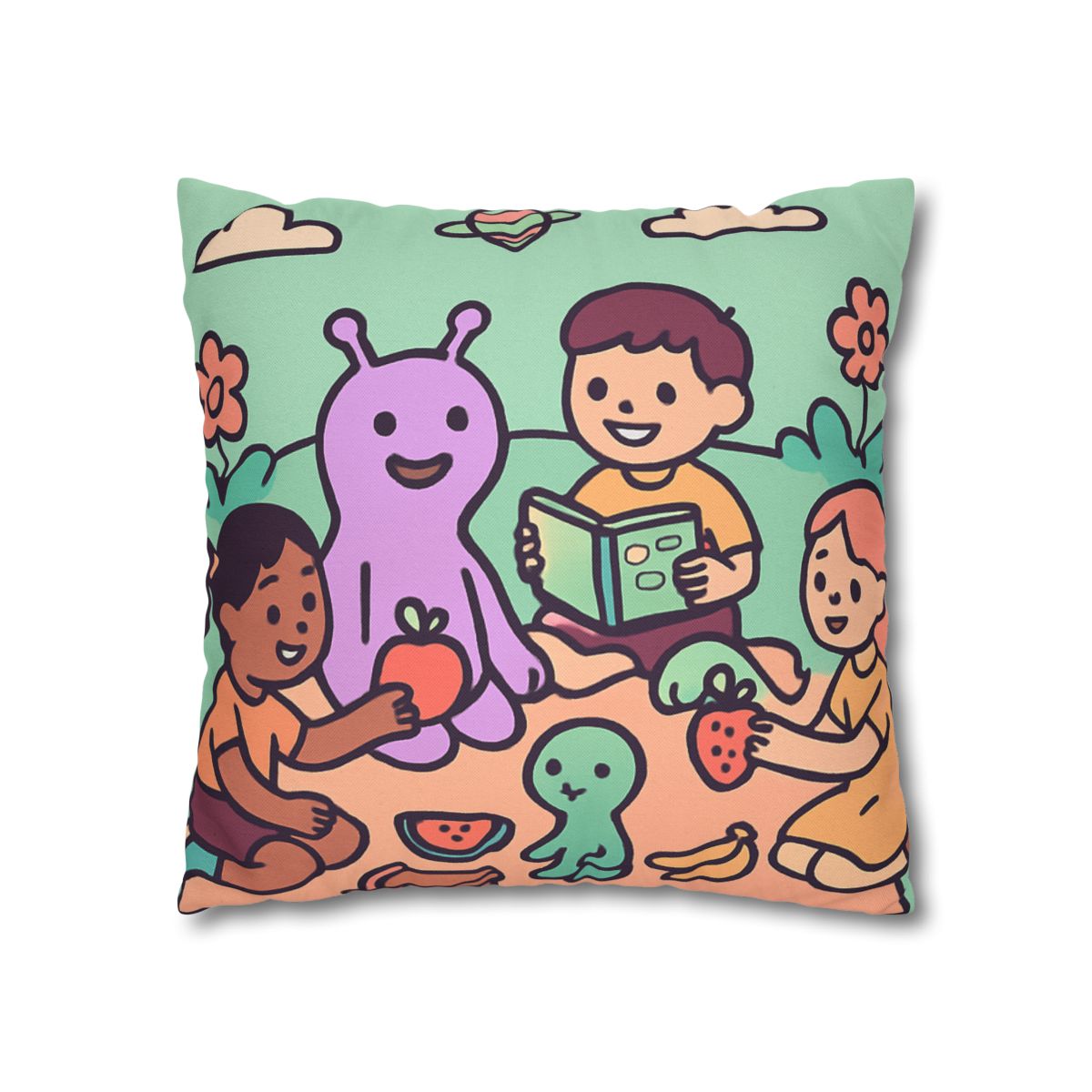 Galactic Garden Picnic stylish decorative pillowcases