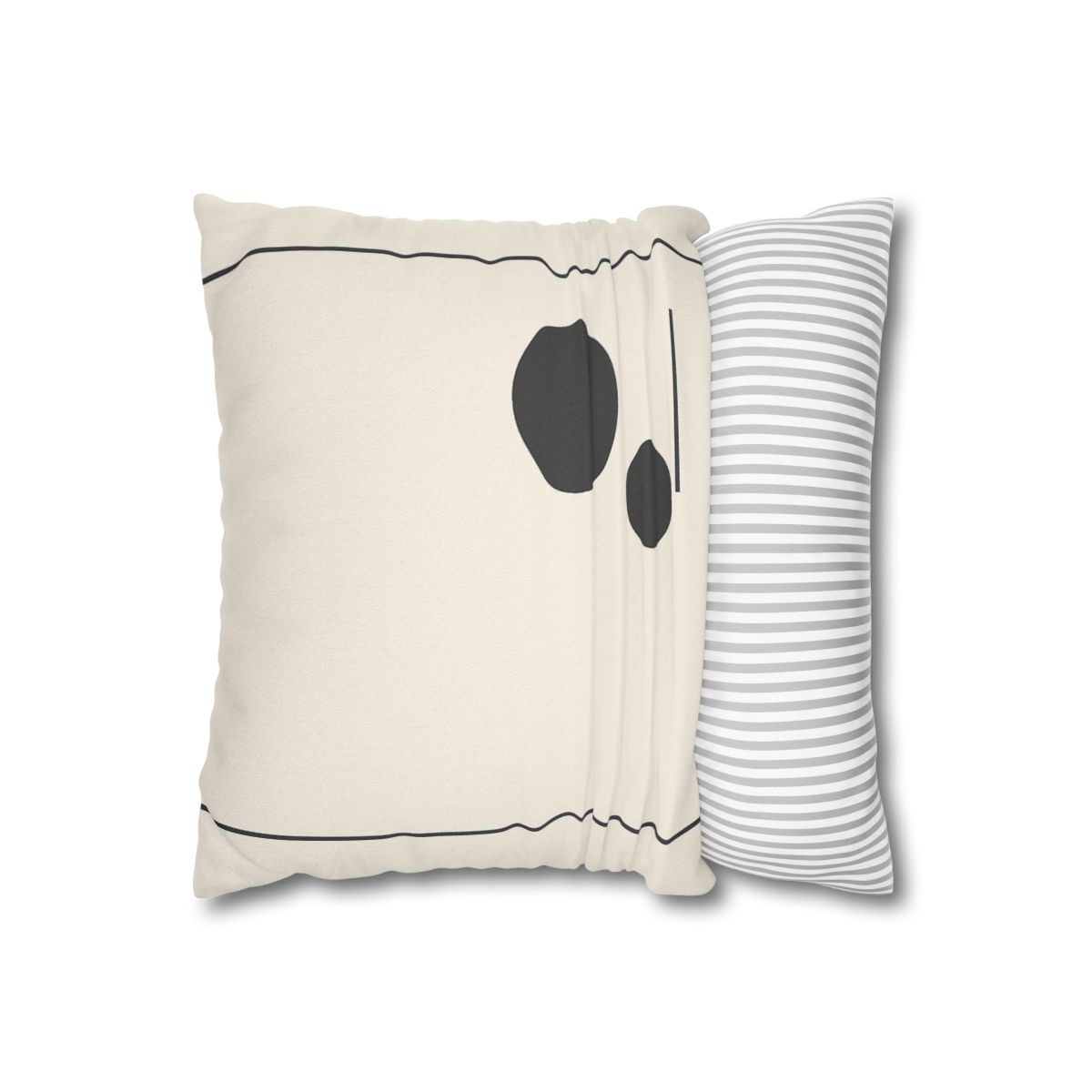 Offset Frame With Twin Disks personalized pillow covers