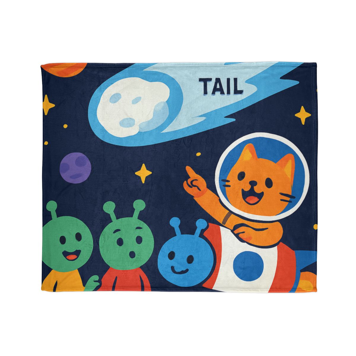 Comet Classroom With Captain Cat warm winter blankets