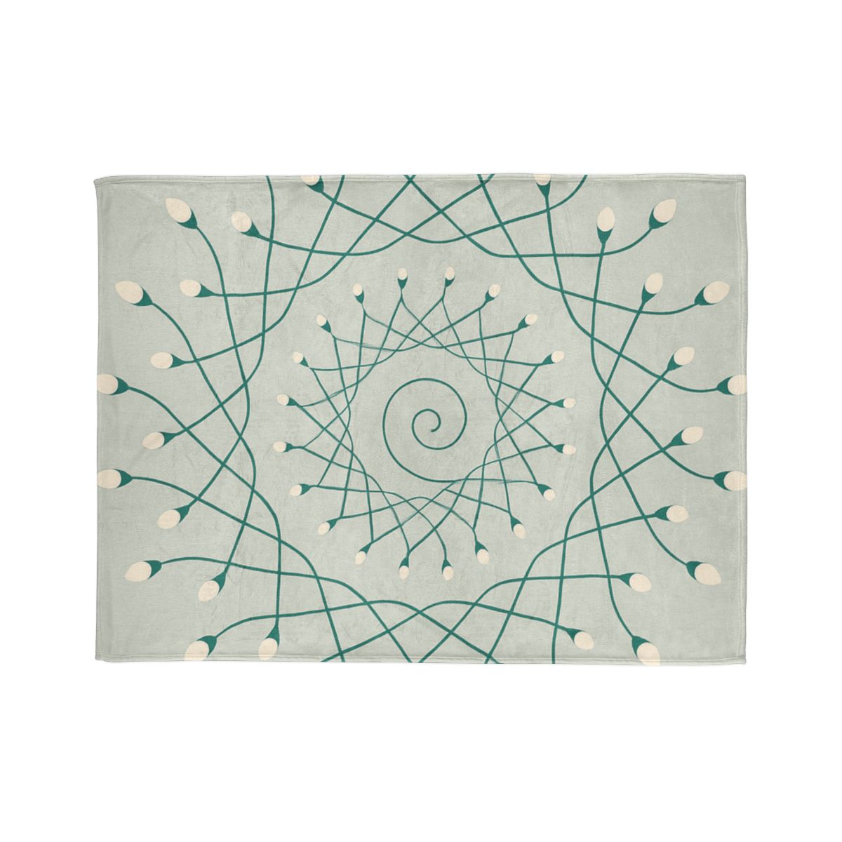 Spiral Sprout Lattice stylish throw blankets