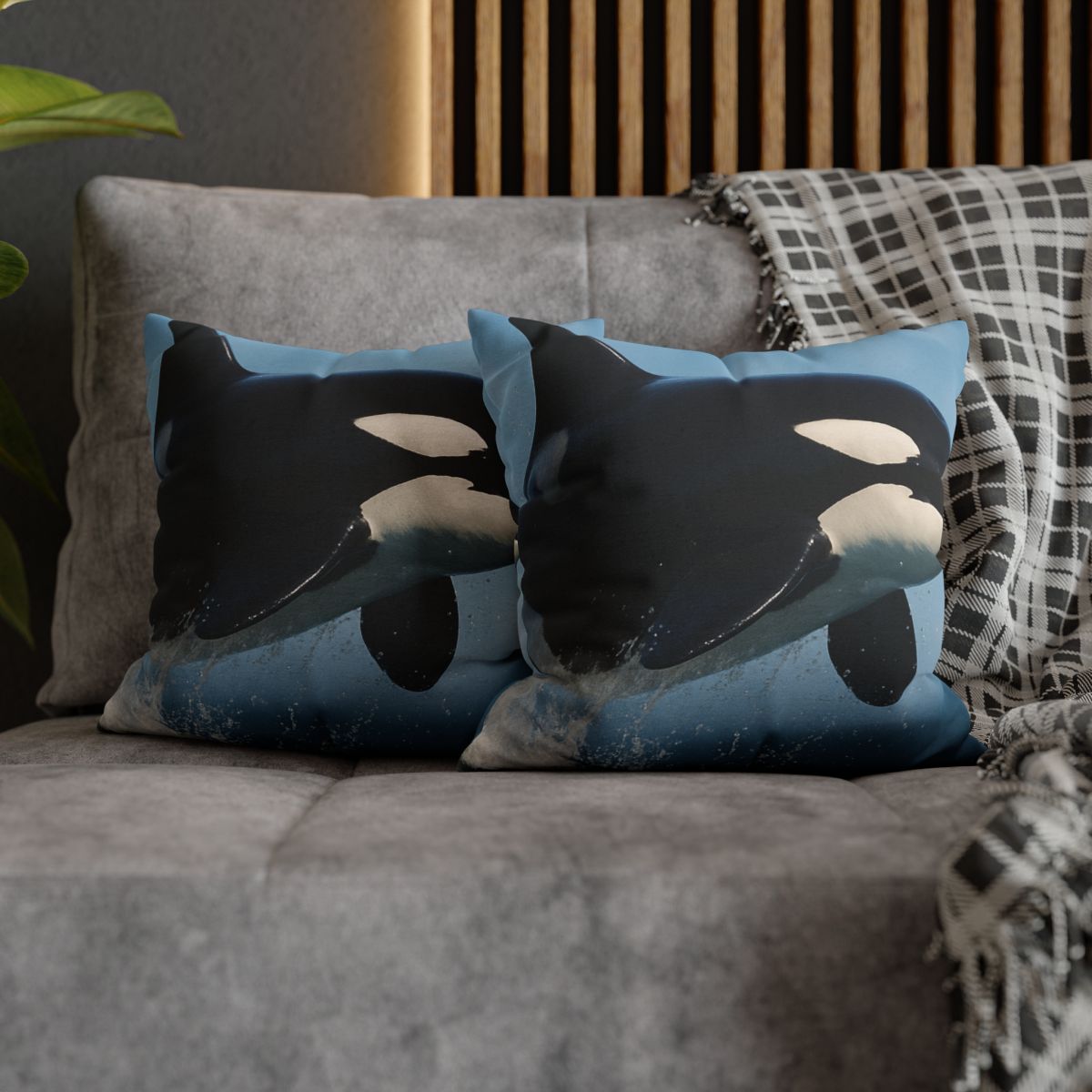 Tidal Monarch Orca comfortable bedding pillow covers