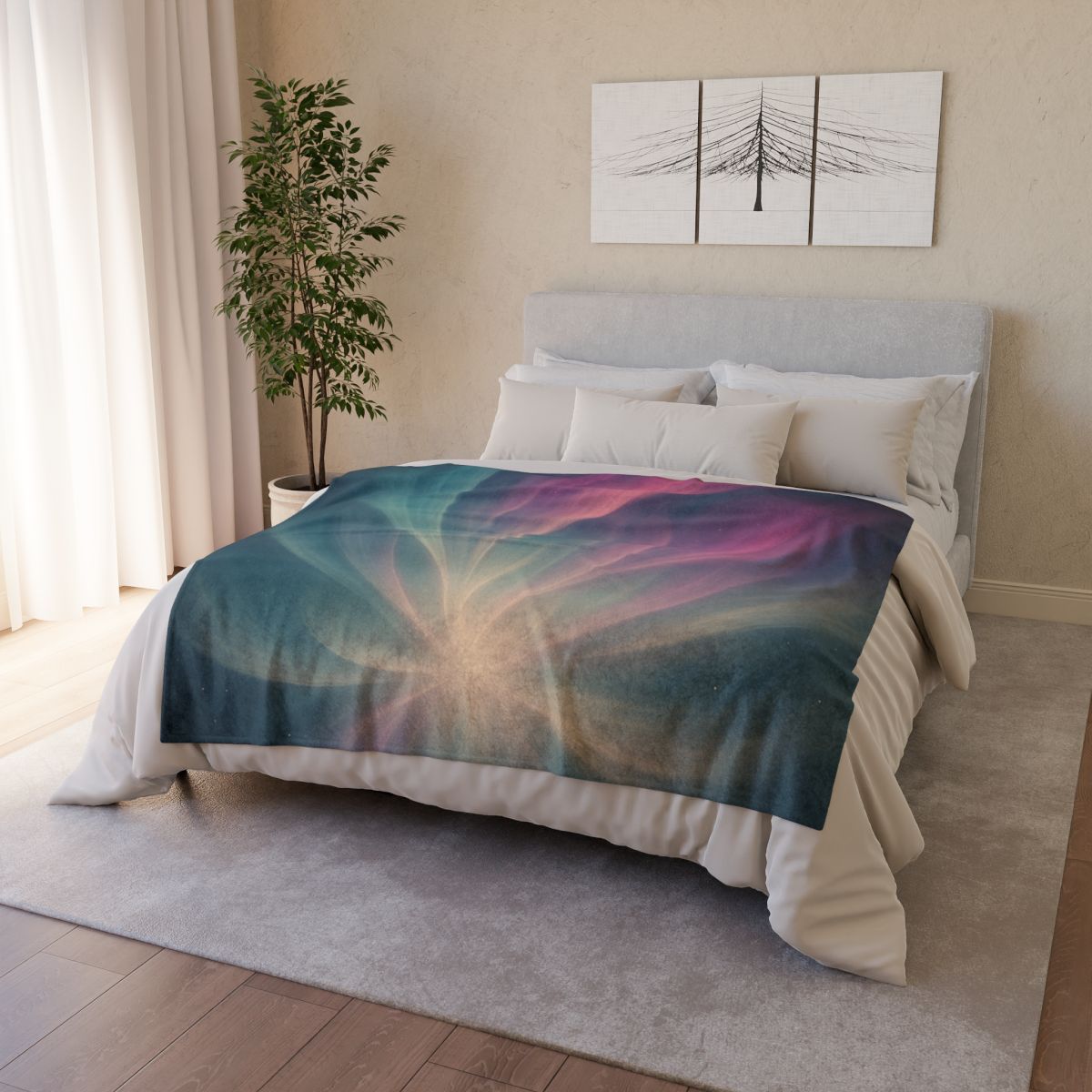 Aurora Nexus Bloom warm winter blankets