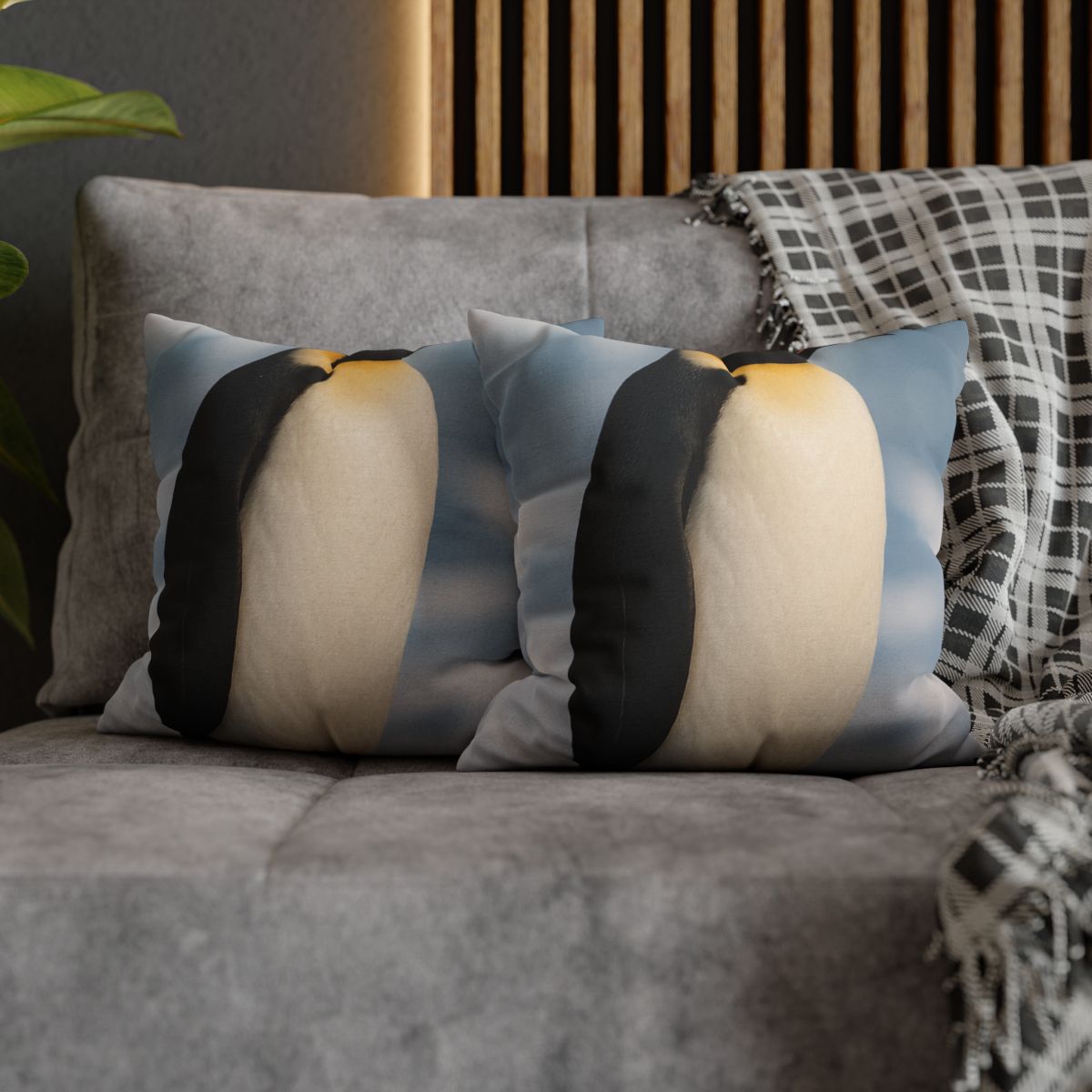 Aurora Drifter Emperor Penguin comfortable bedding pillow covers