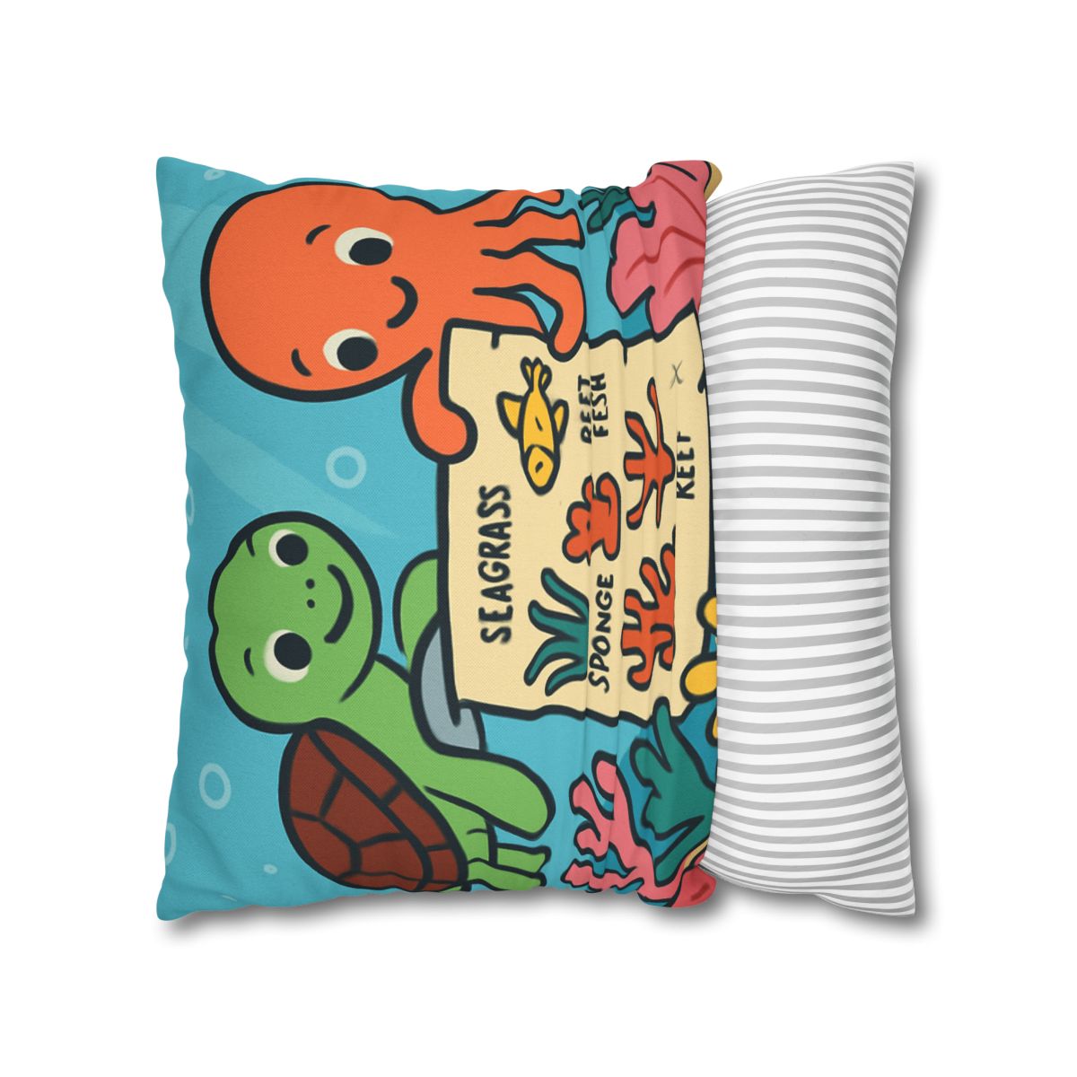 Coral Reef Map Makers comfortable bedding pillow covers