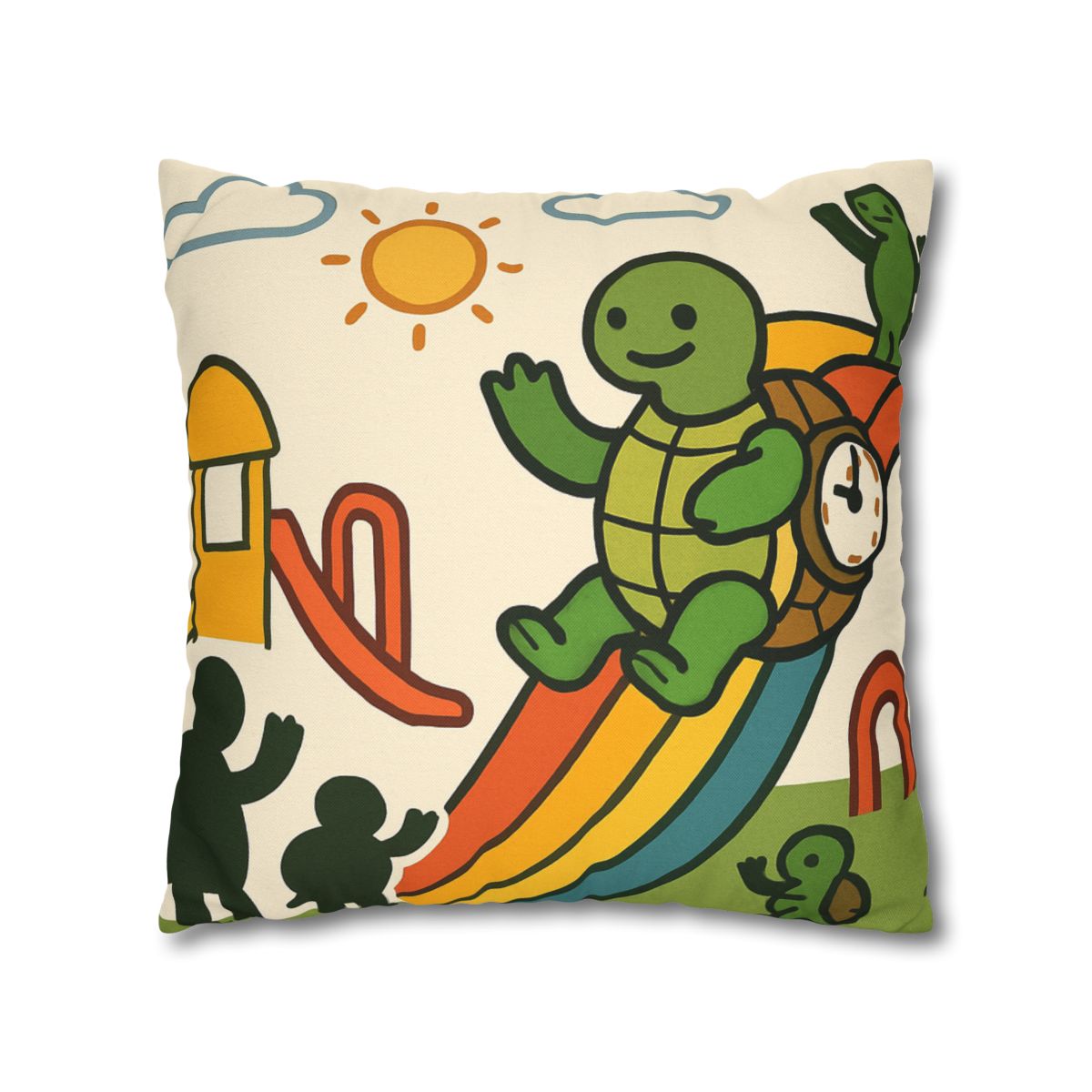 Time Traveling Tortoise Playground stylish decorative pillowcases