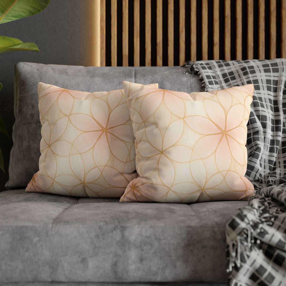 Petal Prism Lattice unique gift pillow cases