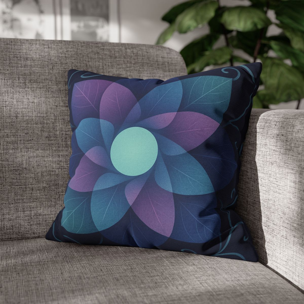 Petal Aperture Kaleidoscope soft cotton pillow cases