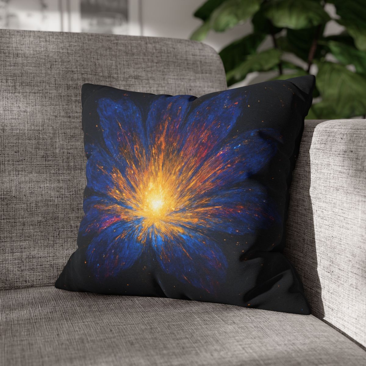 Prismatic Starforge Bloom comfortable bedding pillow covers