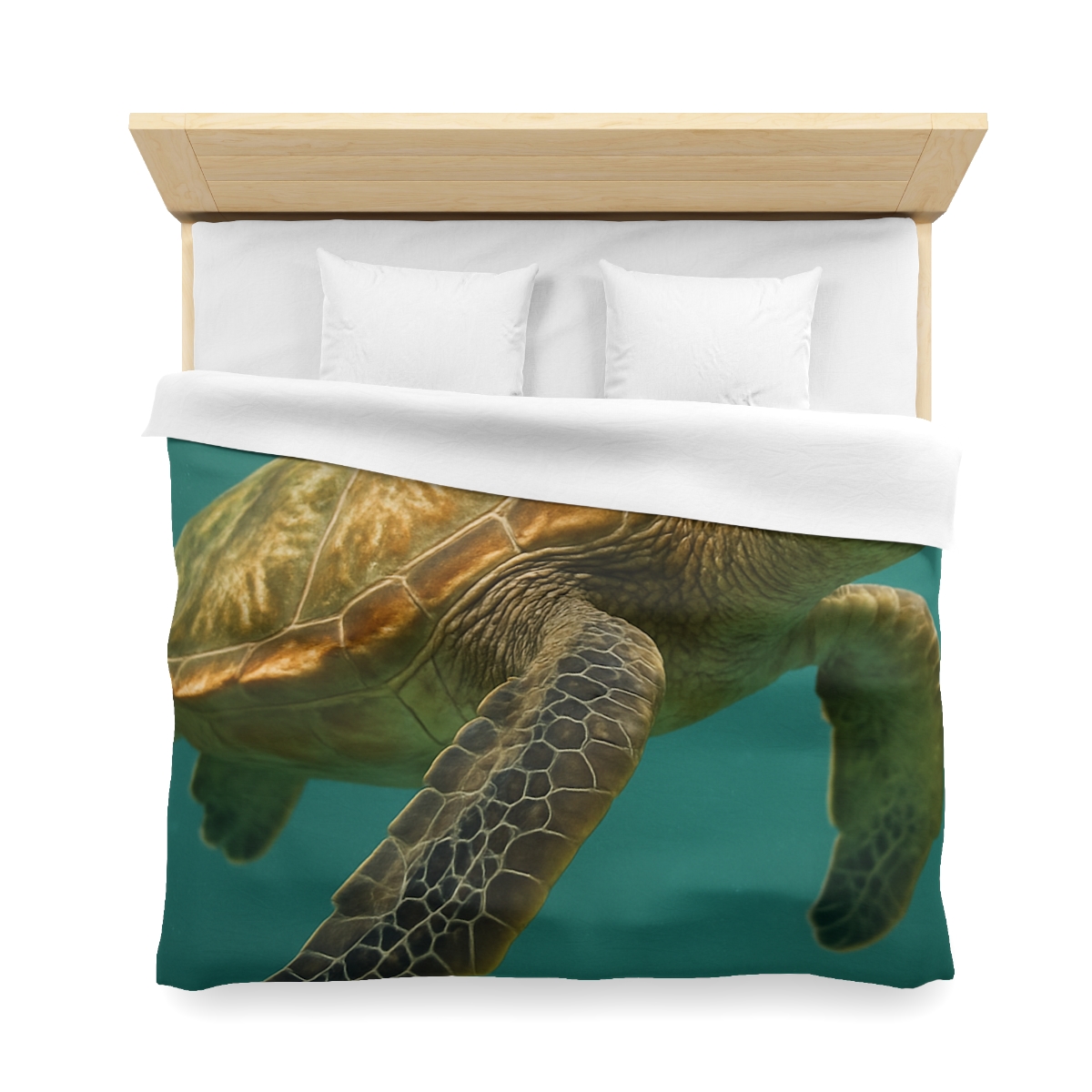Amber Stillness Green Sea Turtle stylish duvet covers