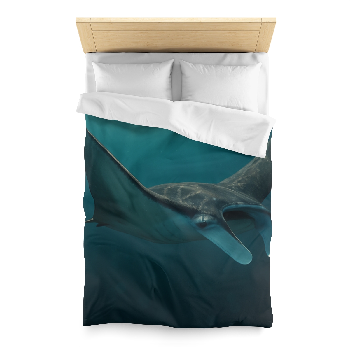 Starlit Drift Manta Ray custom duvets