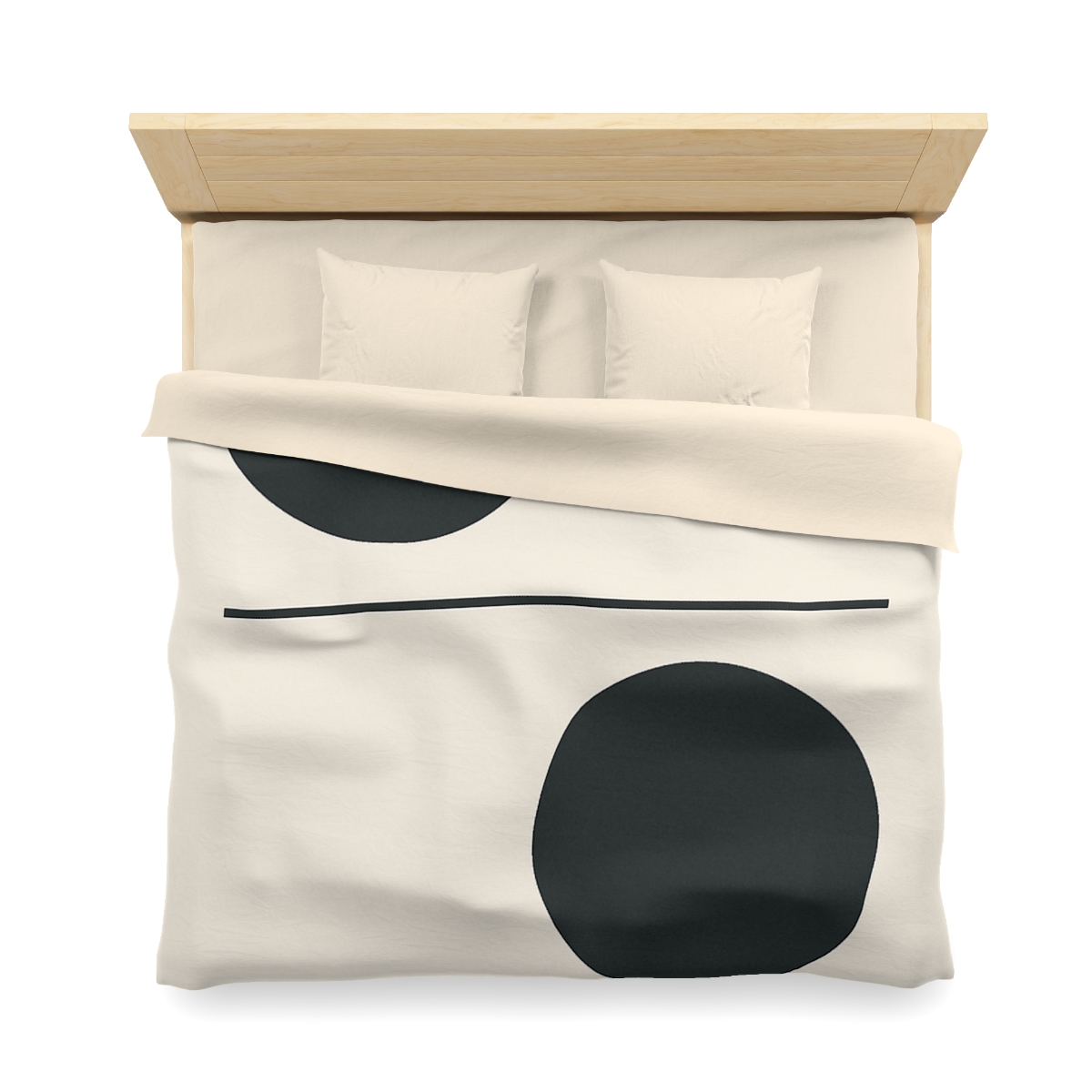 Offset Circle Bar Pairing soft comforter duvets