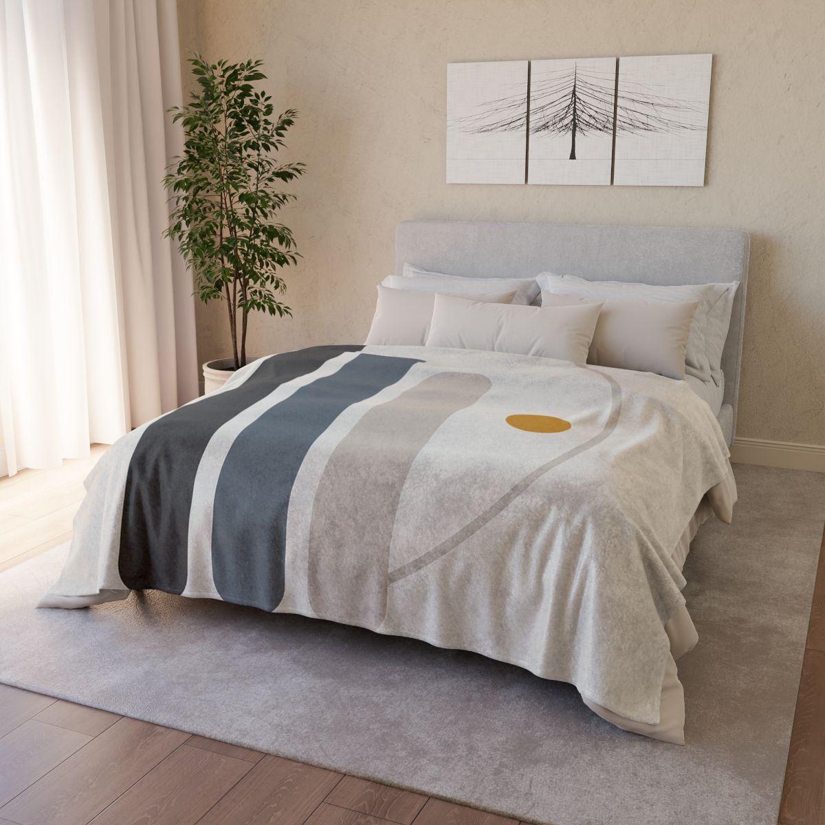 Offset Column And Quiet Arc personalized cozy blankets