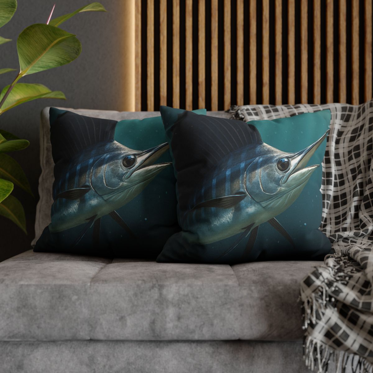 Nebula Flash Sailfish designer print pillow cases