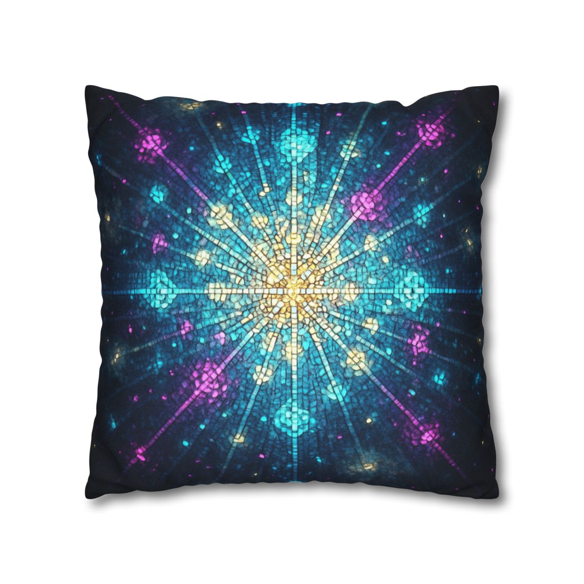 Photon Burst Mosaic designer print pillow cases