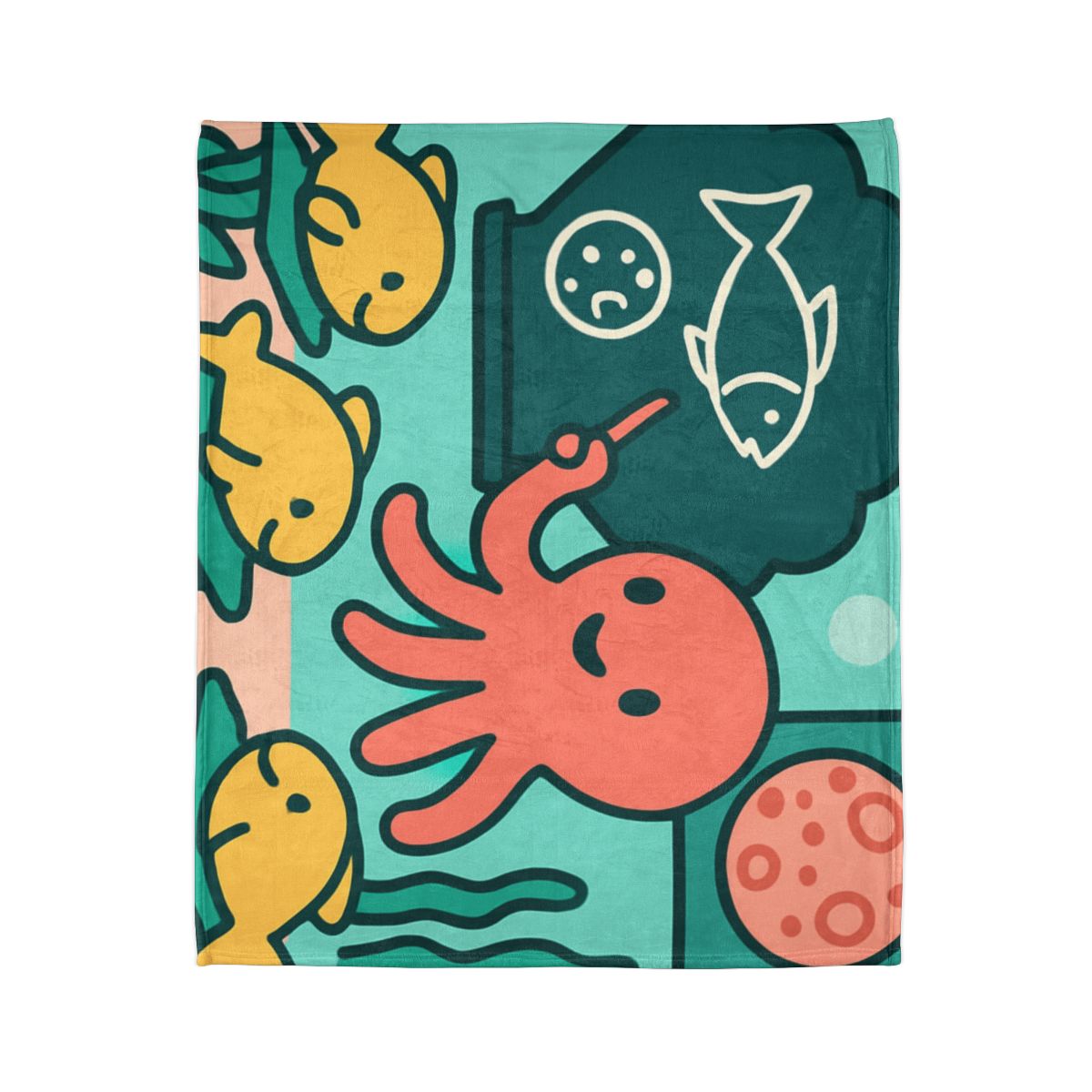 Cosmic Coral Classroom trendy patterned blankets