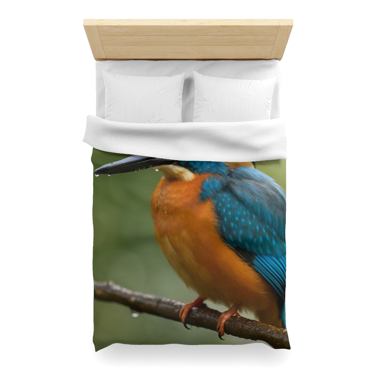 Aqua Bolt Kingfisher unique patterned duvets