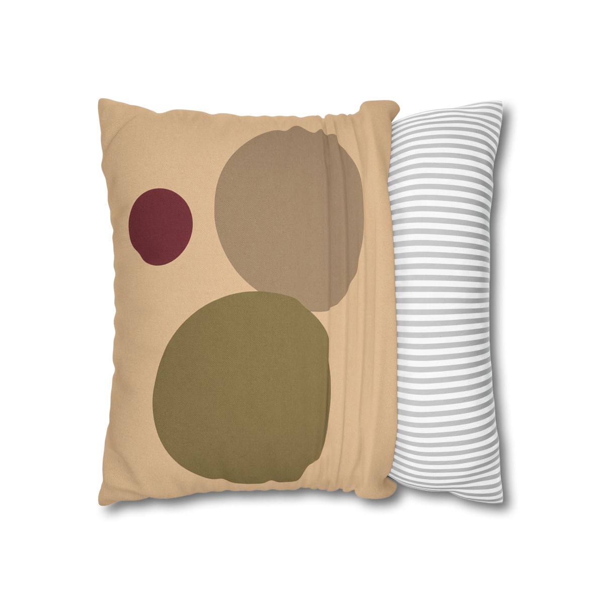 Three Circles With Shared Edge soft cotton pillow cases