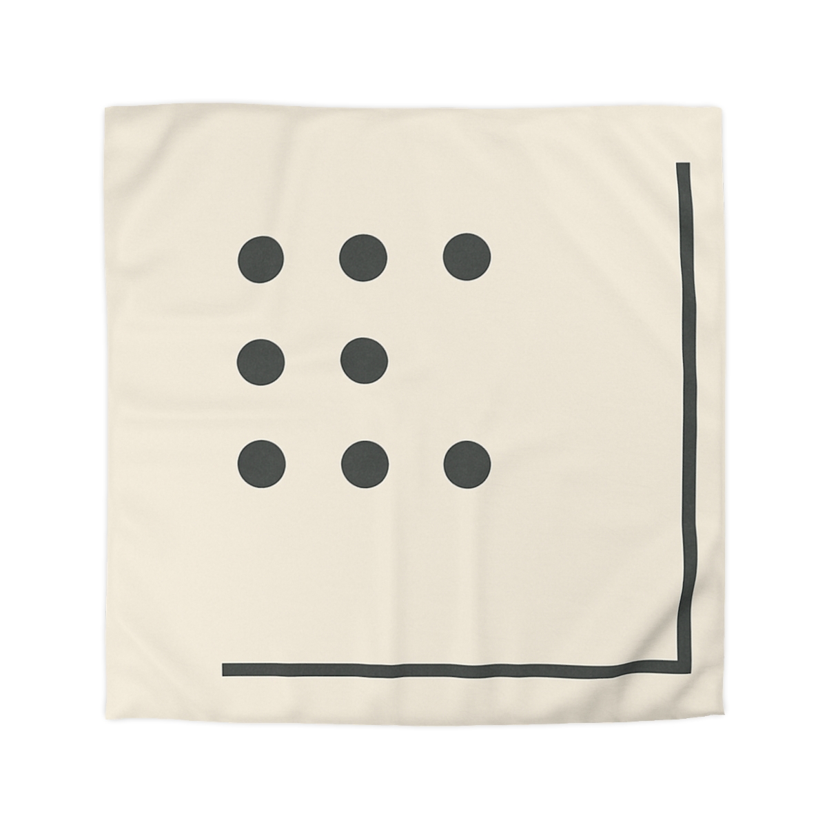 Sparse Dot Grid With Broken Frame trendy bedroom duvets