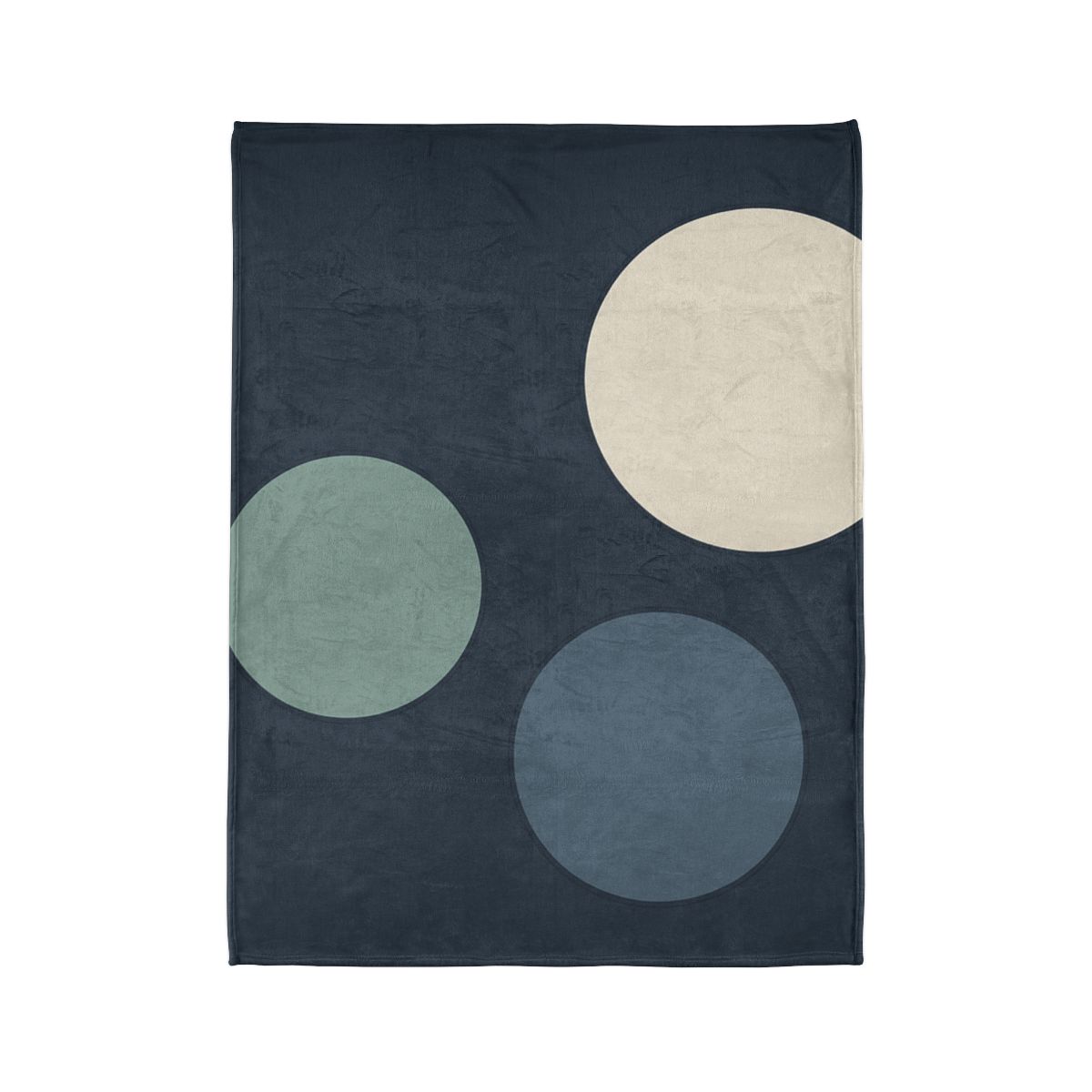 Staggered Circle Trio designer printed blankets