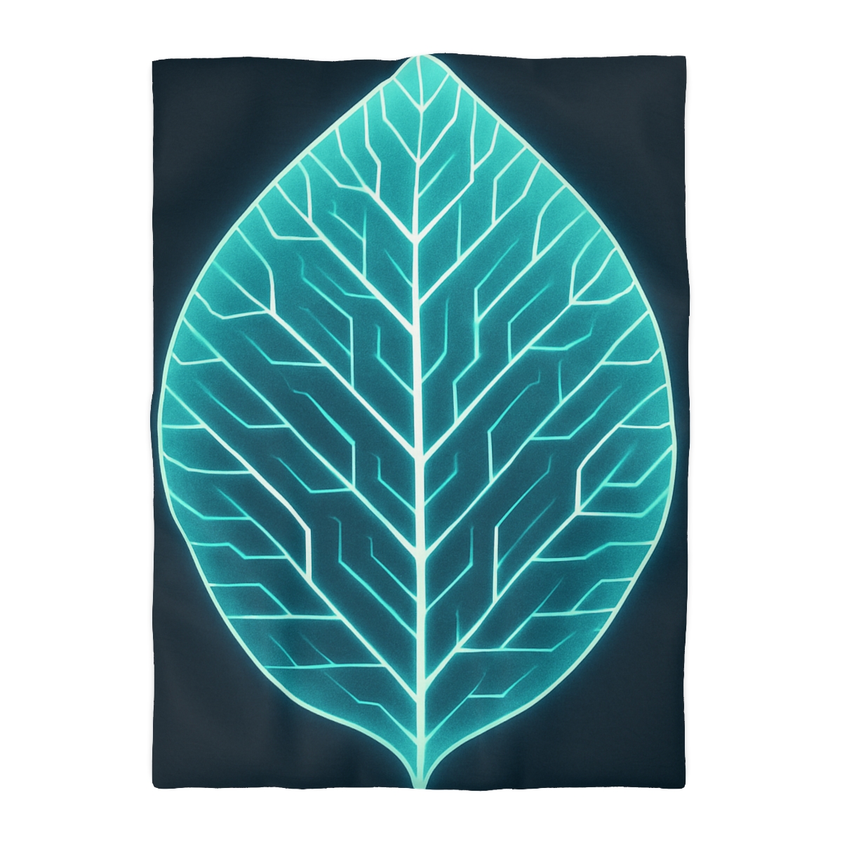 Galactic Leaf Vein Circuit stylish duvet covers
