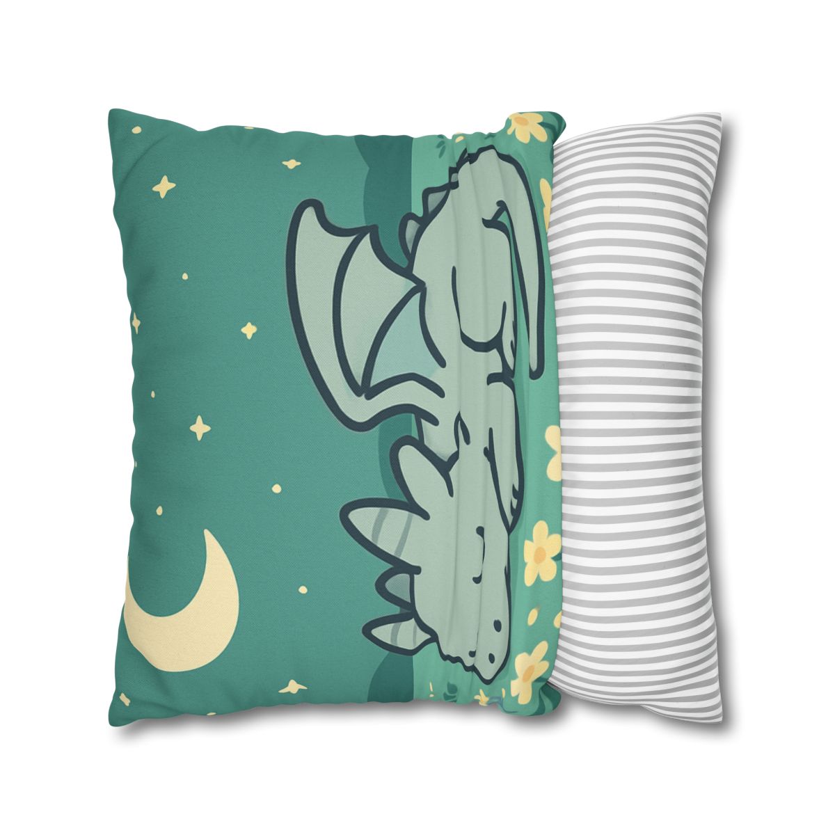 Moonlight Meadow Dragon designer print pillow cases