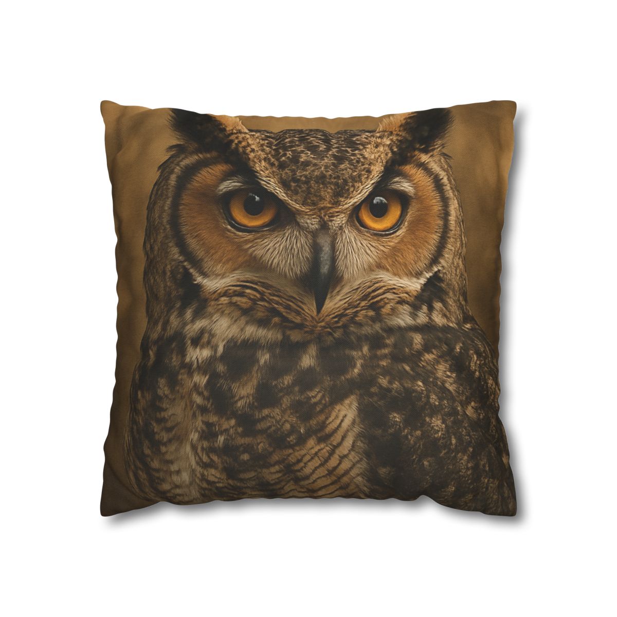 Amber Vigil Great Horned Owl personalized pillow covers