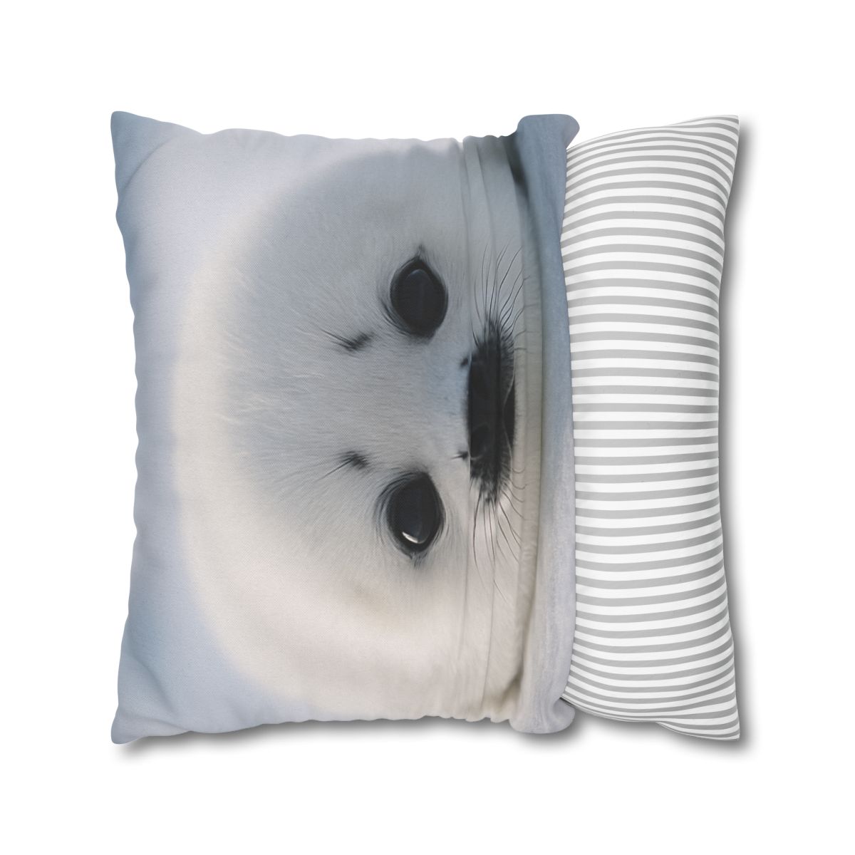 Snow Dream Harp Seal Pup stylish decorative pillowcases
