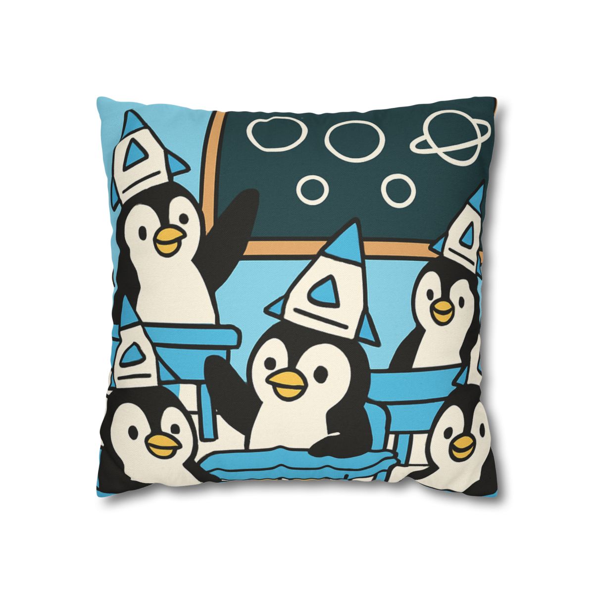 Rocket Penguin Class unique gift pillow cases
