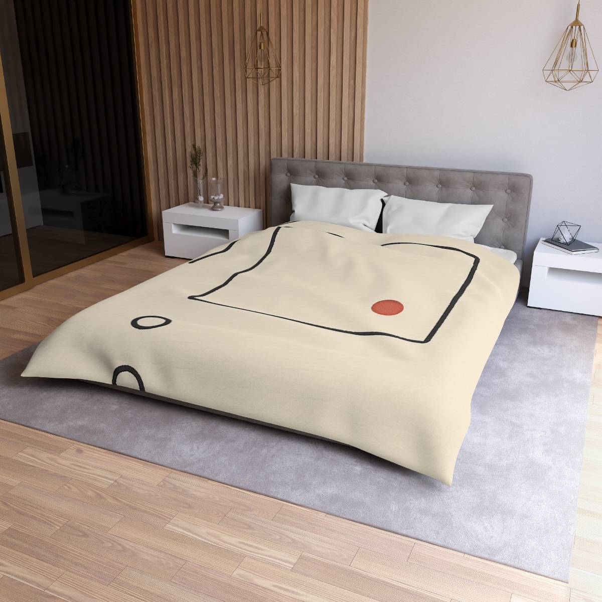 Quiet Orbit With Split Frame stylish duvet covers
