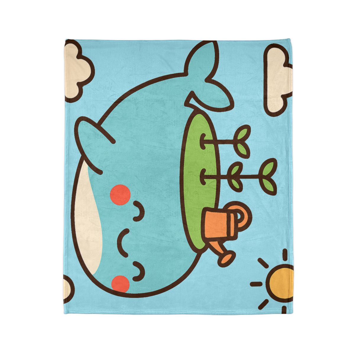 Sky Whale Seedling Planet Garden unique gift blanketscustom blankets