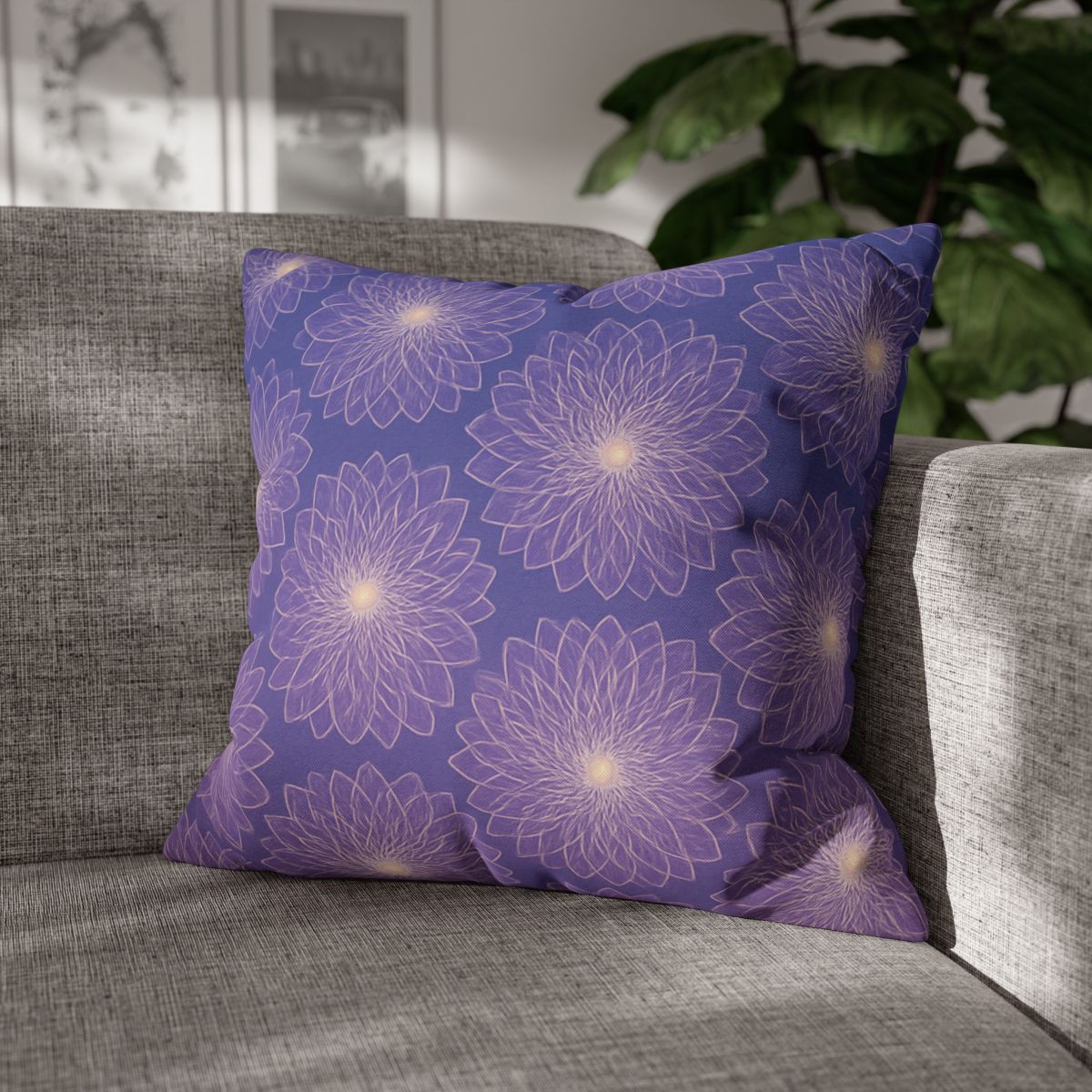 Cosmic Blossom Lattice designer print pillow cases