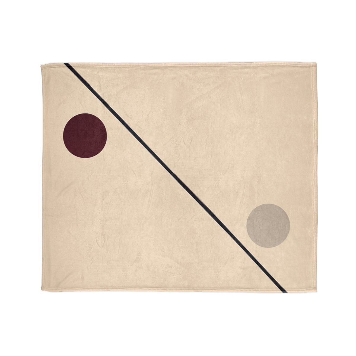 Diagonal Line And Twin Circles soft fleece blankets