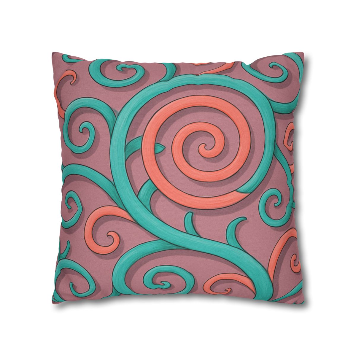 Tendril Spiral Mosaic personalized pillow covers