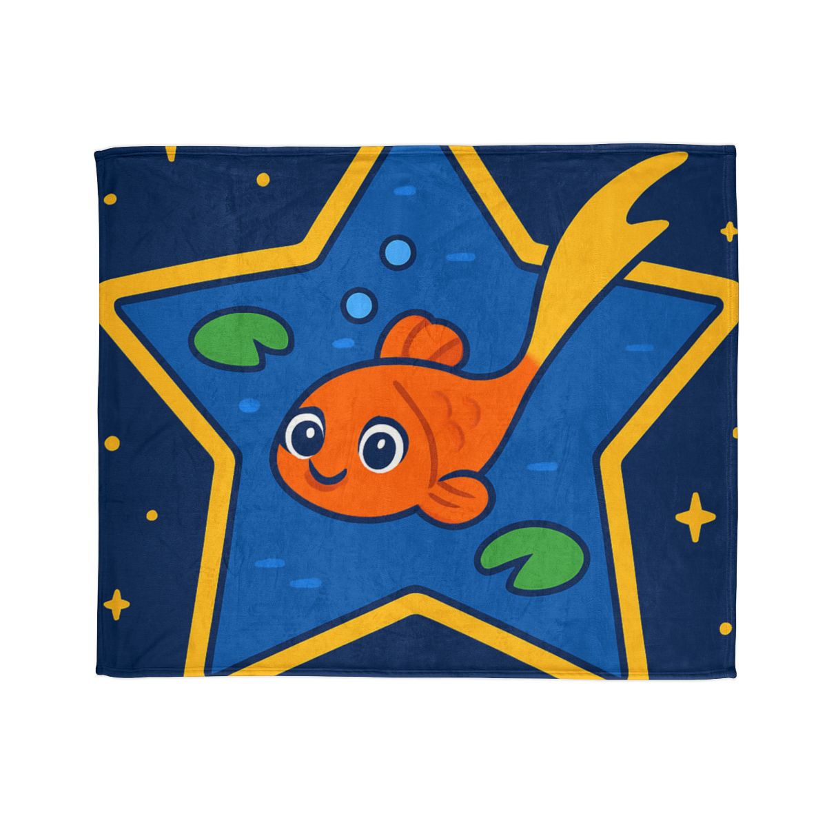 Comet Koi And The Star Pond personalized cozy blankets