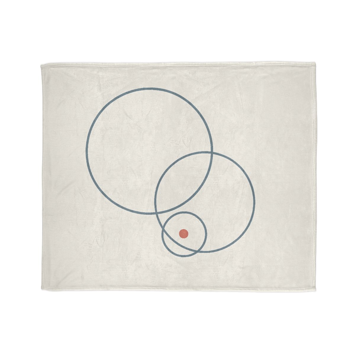 Quiet Orbit Of Three Rings stylish throw blankets