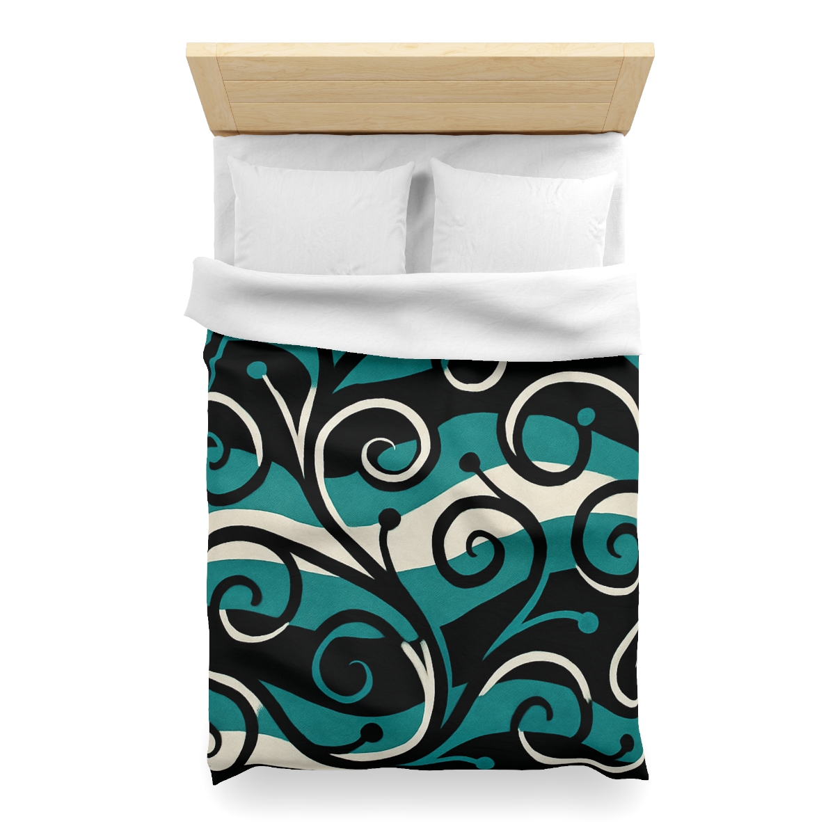 Vine Curl Wave Interference trendy bedroom duvets