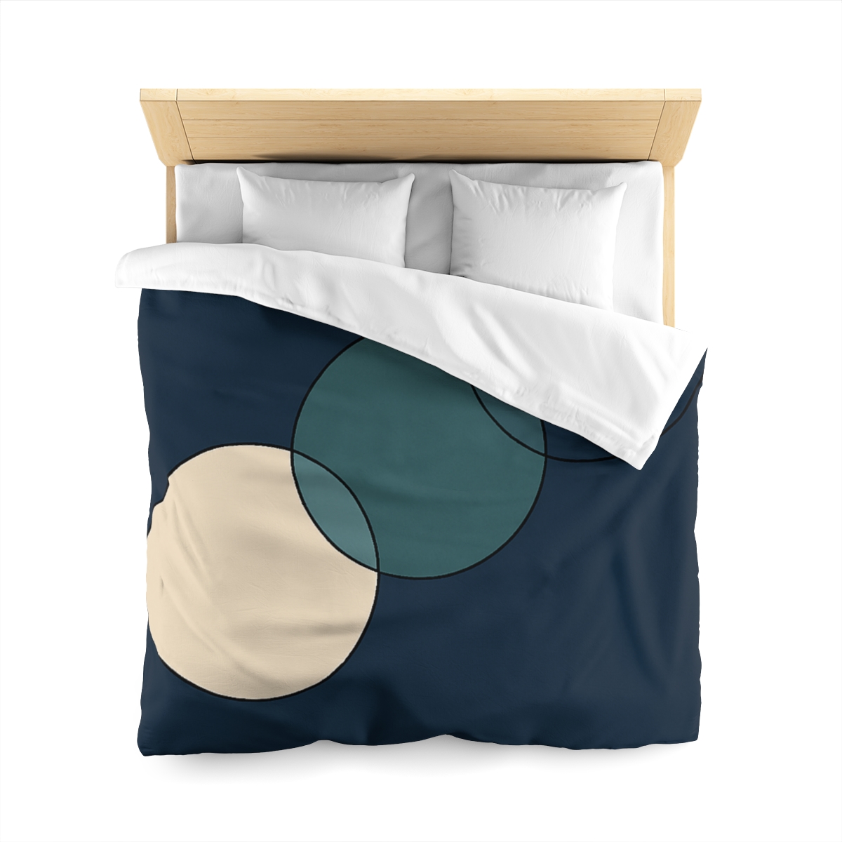 Trio Of Staggered Circles soft comforter duvets