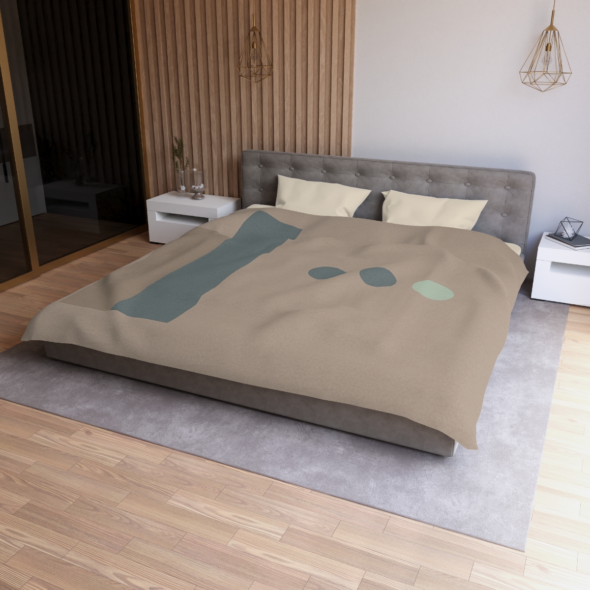 Stepped Pair And Small Dot Cluster designer printed duvets