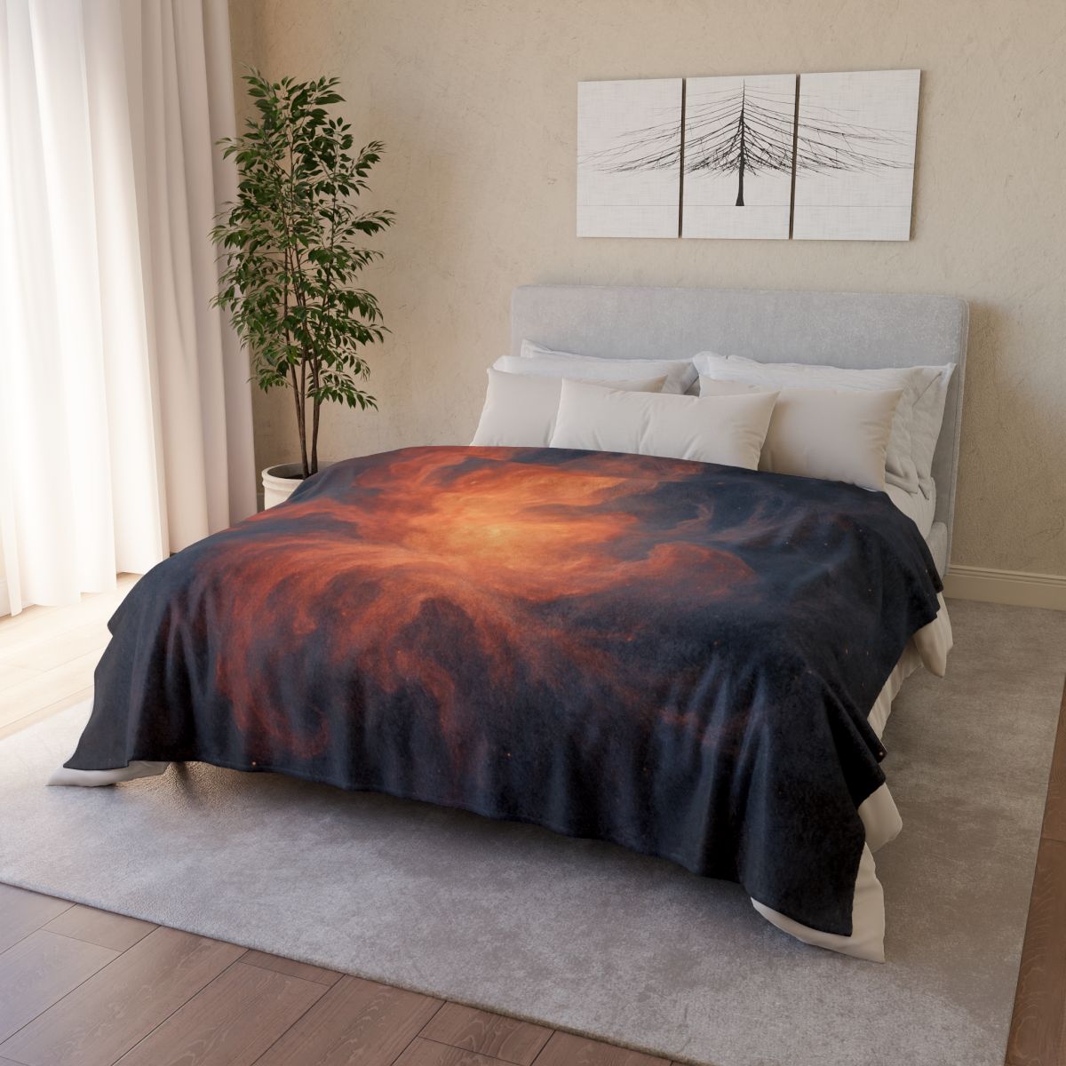 Nebular Tidal Bloom unique gift blankets