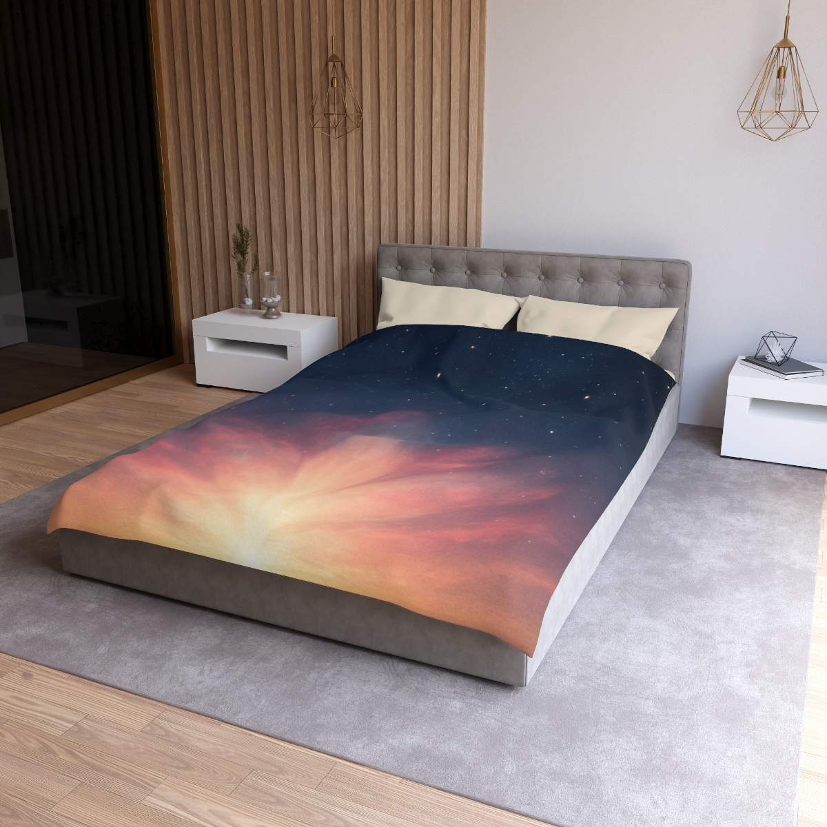 Starlit Horizon Bloom soft comforter duvets