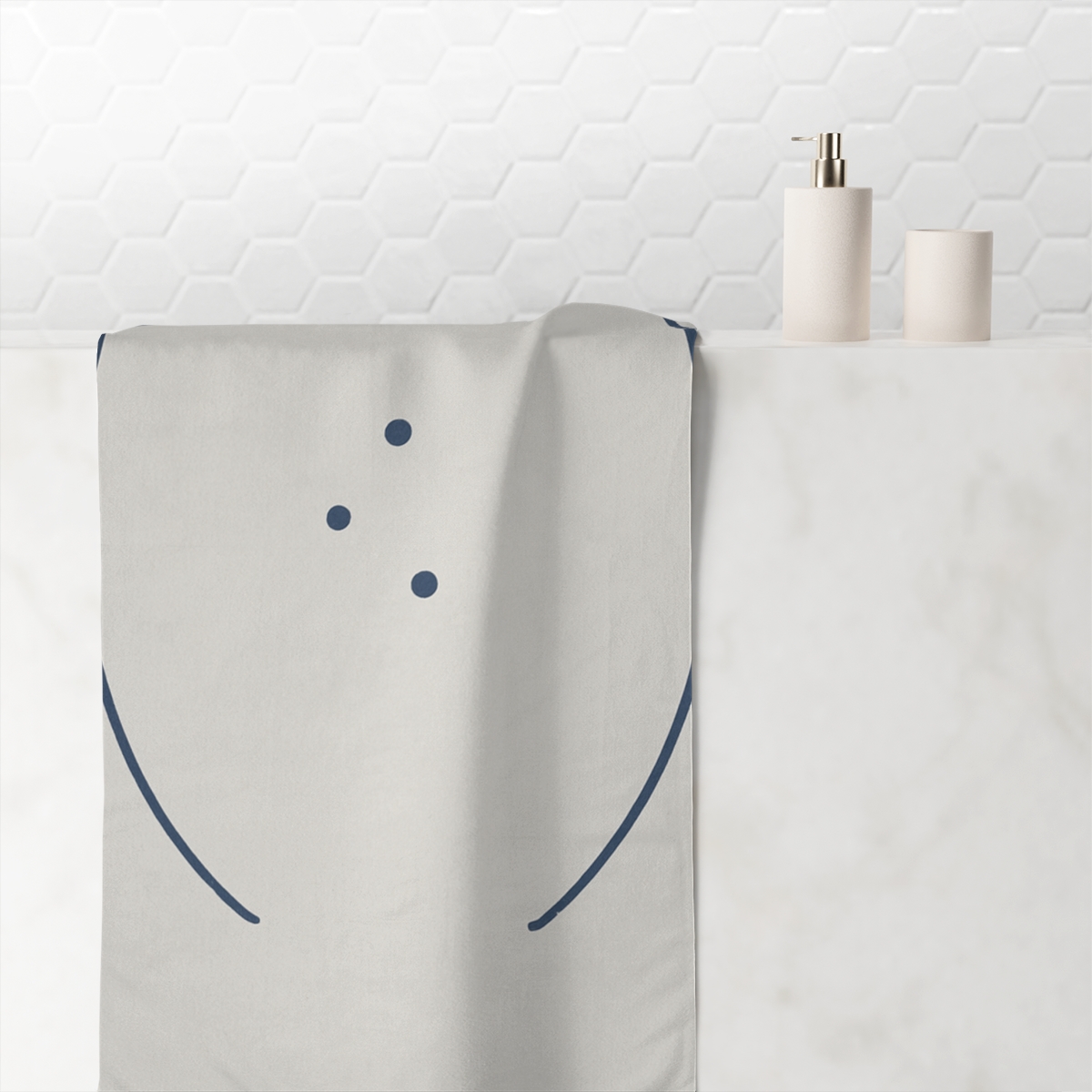 Twin Arc Constellation personalized bath towels