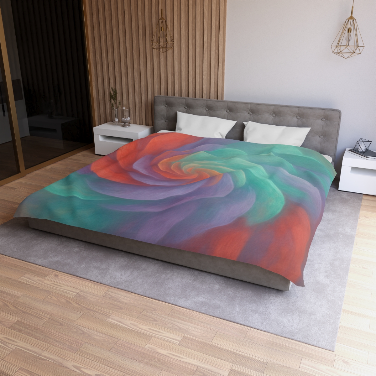 Petal Spiral Symphony unique patterned duvets