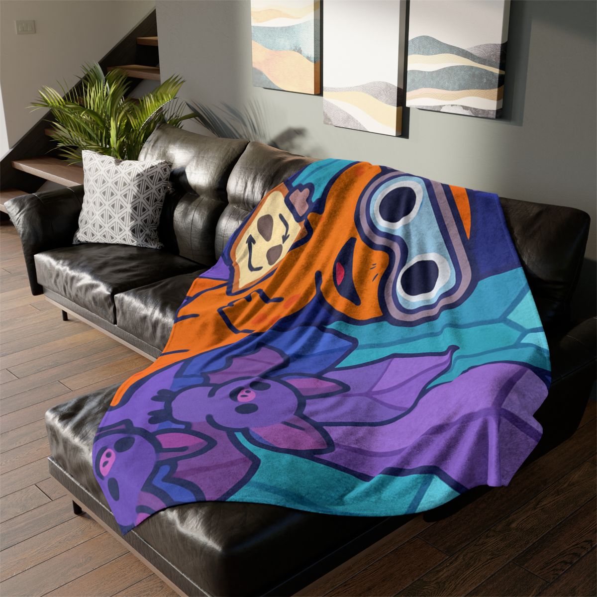 Crystal Cavern Salamander Science Team decorative home blankets