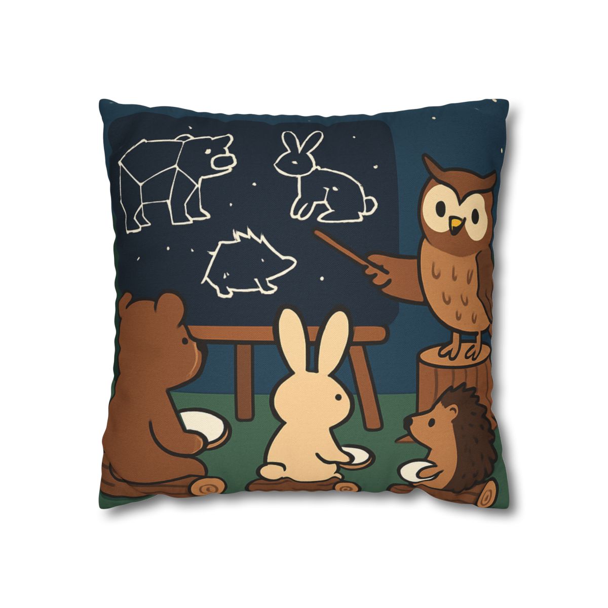 Constellation Classroom Of Forest Animals trendy patterned pillow cases