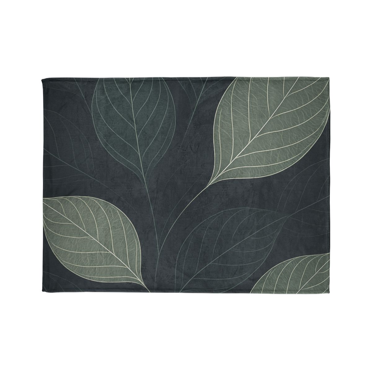 Leaf Vein Circuit Filigree designer printed blankets