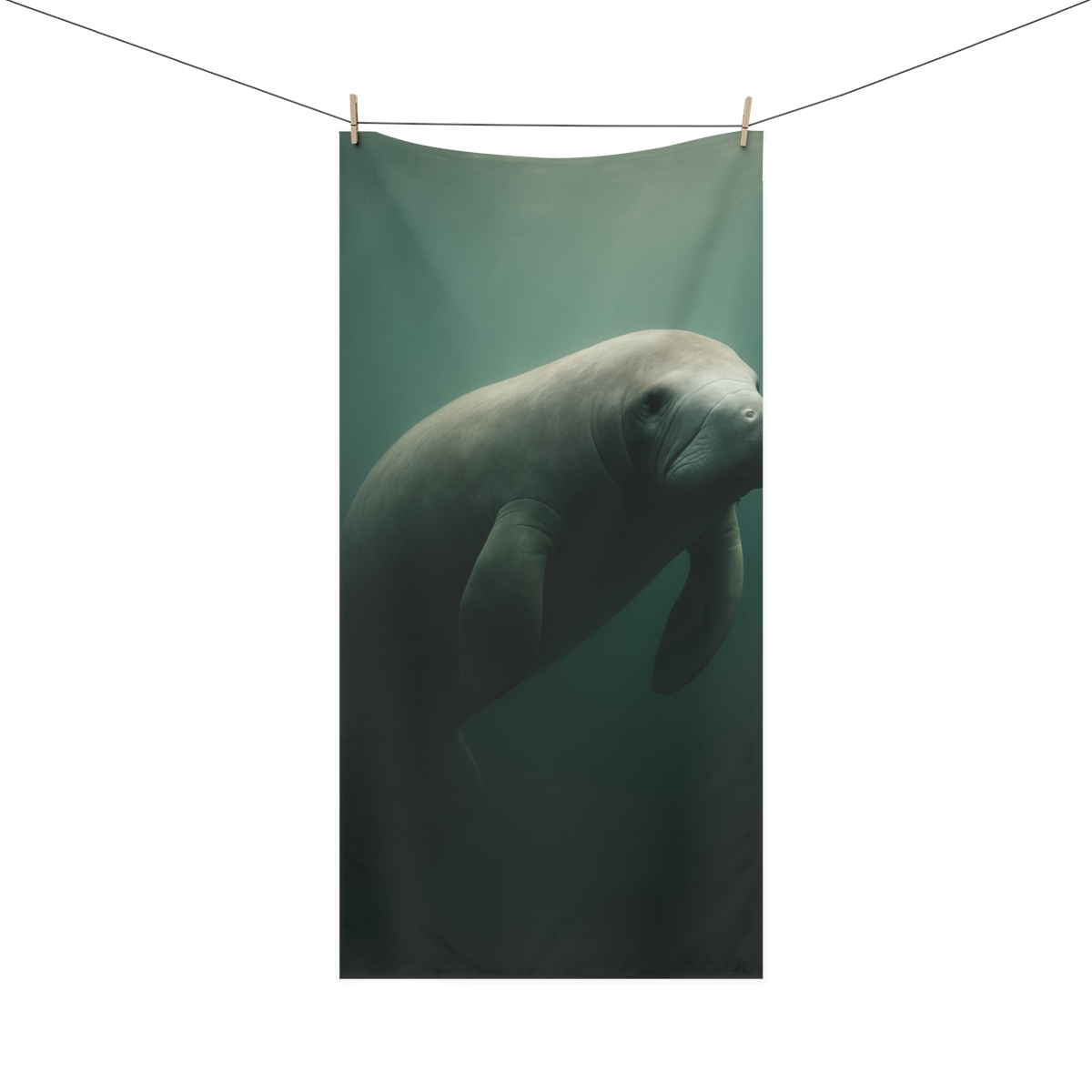 Dusky Drift Manatee trendy hand towels